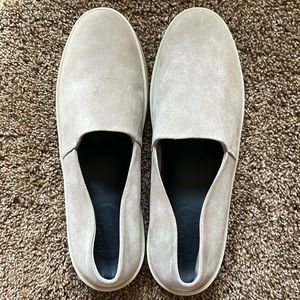 Fear of God made exclusively for Ermenegildo Zegna, taupe suede leather slip-on